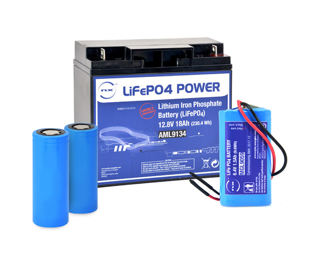 Lithium Iron Phosphate (LiFePO 4) 3.2 V Rechargeable Batteries for